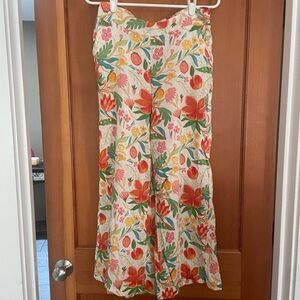 C&C California Floral Wide-Leg Pants - Multicolor